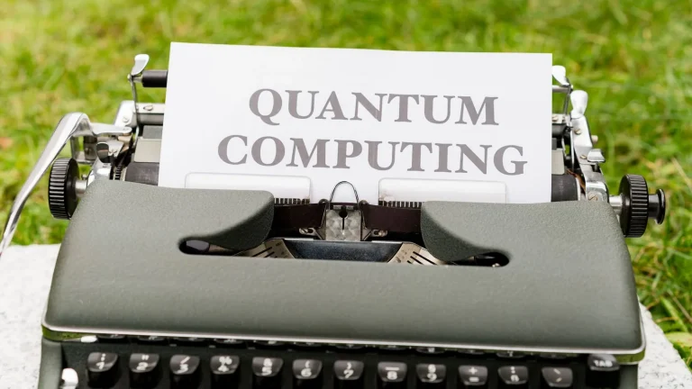 Concepto de computación cuántica y tecnología avanzada