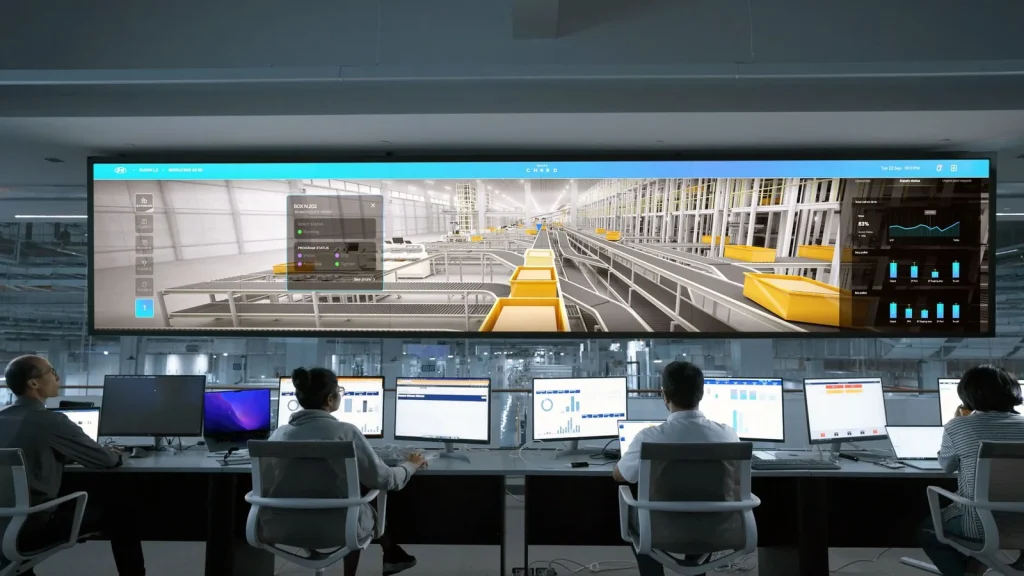 Centro de control industrial para la noticia sobre Omron y OnLogic